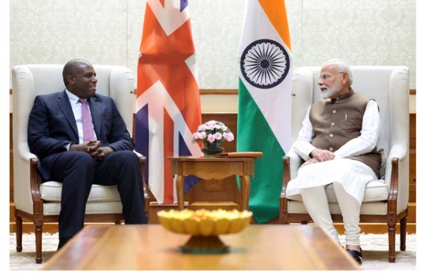 British Foreign Minister Lammy meets Prime Minister Modi