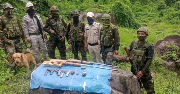 Huge quantity of arms and ammunition recovered in Manipur