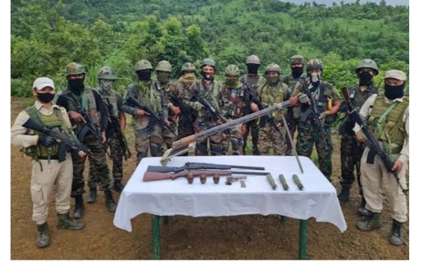 Huge quantity of arms and ammunition recovered in Manipur