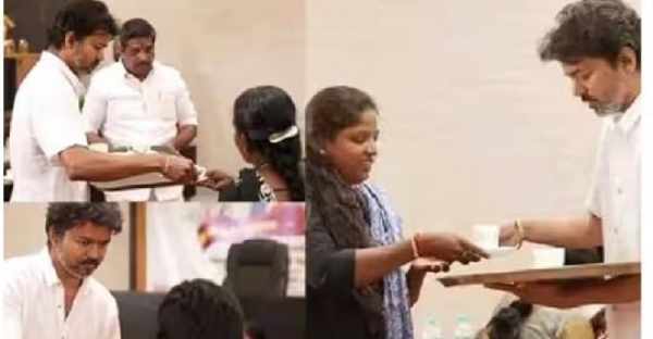 ਕਰੂਰ ਹਾਦਸੇ ਦੇ ਪੀੜਤਾਂ ਦੇ ਪਰਿਵਾਰਾਂ ਨੂੰ ਮਿਲਦੇ ਵਿਜੇ ਦੀਆਂ ਤਸਵੀਰਾਂ