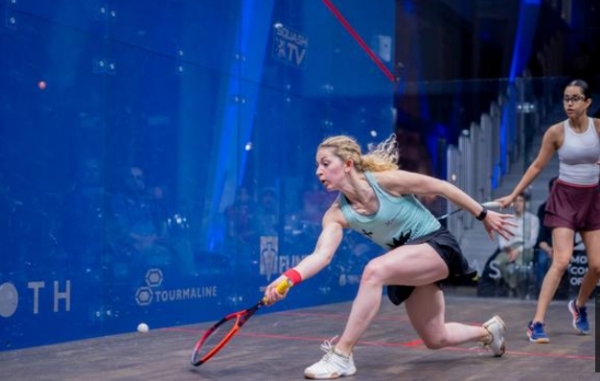 ਅਨਾਹਤ ਸਿੰਘ ਅਤੇ ਜੀਨਾ ਕੈਨੇਡੀ ਵਿਚਕਾਰ ਹੋਏ ਮੈਚ ਦਾ ਦ੍ਰਿਸ਼।