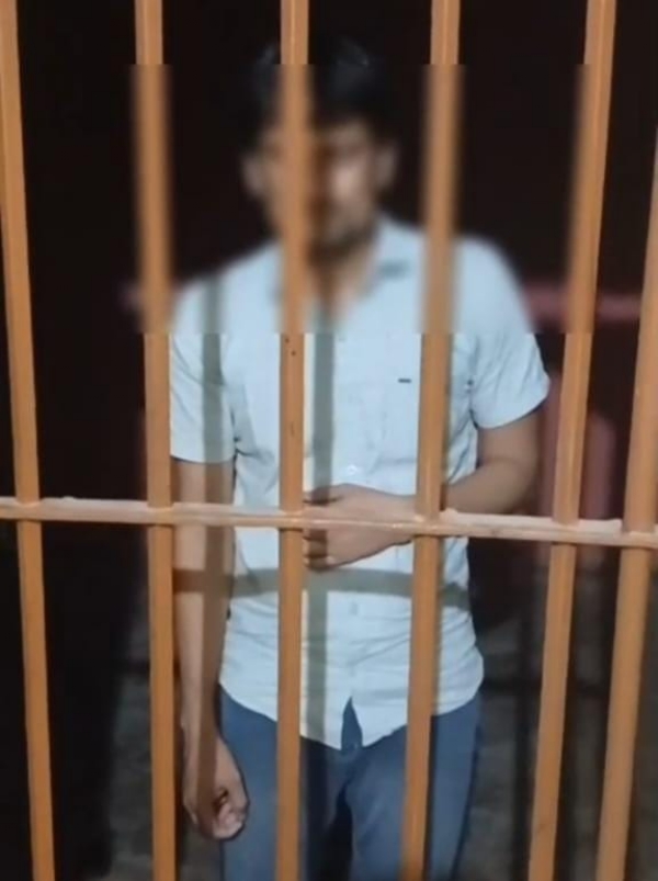ਪੁਲਿਸ ਵੱਲੋਂ ਗ੍ਰਿਫ਼ਤਾਰ ਮੁਲਜ਼ਮ।