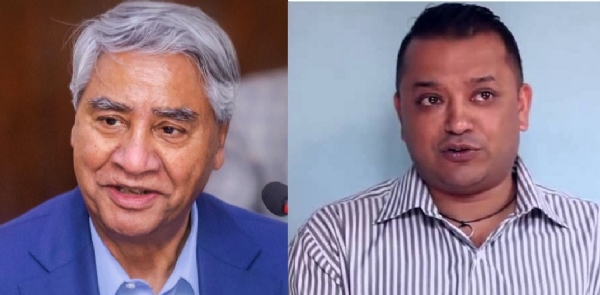 ਨੇਪਾਲੀ ਕਾਂਗਰਸ ਦੇ ਪ੍ਰਧਾਨ ਸ਼ੇਰ ਬਹਾਦਰ ਦੇਉਬਾ ਅਤੇ ਜਨਰਲ ਸਕੱਤਰ ਗਗਨ ਥਾਪਾ