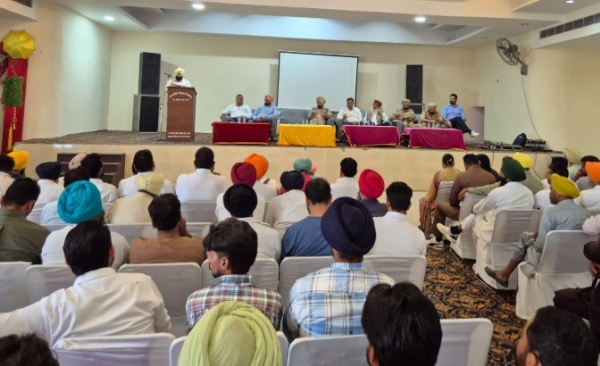 ਬਾਘਾਪੁਰਾਣਾ ਦੀਆਂ 123 ਪਿੰਡ ਤੇ ਵਾਰਡ ਰੱਖਿਆ ਕਮੇਟੀਆਂ ਲਈ ਕਰਵਾਏ ਗਏ ਵਿਸ਼ੇਸ਼ ਸਿਖਲਾਈ ਪ੍ਰੋਗਰਾਮ ਦਾ ਦ੍ਰਿਸ਼।