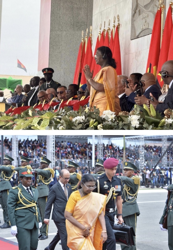 ਅੰਗੋਲਾ ਵਿੱਚ ਰਾਸ਼ਟਰਪਤੀ ਮੁਰਮੂ। ਅੰਗੋਲਾ ਵਿੱਚ ਰਾਸ਼ਟਰਪਤੀ ਮੁਰਮੂ।