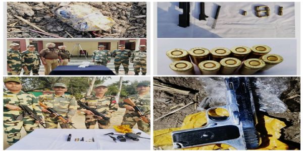 ਬੀਐਸਐਫ ਨੇ ਅੰਮ੍ਰਿਤਸਰ ਅਤੇ ਫਿਰੋਜ਼ਪੁਰ ਬਾਰਡਰ ਤੋਂ ਫੜ੍ਹਿਆ ਡਰੋਨ, ਪਿਸਤੌਲ ਅਤੇ ਹੈਰੋਇਨ