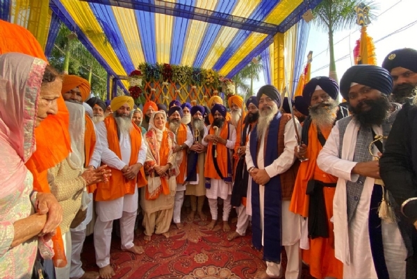 ਅਸਾਮ ਤੋਂ ਆਰੰਭ ਹੋਇਆ ਸ਼ਹੀਦੀ ਨਗਰ ਕੀਰਤਨ ਗੁਰਦੁਆਰਾ ਸ੍ਰੀ ਅੰਬ ਸਾਹਿਬ ਮੋਹਾਲੀ ਤੋਂ ਅਗਲੇ ਪੜਾਅ ਲਈ ਰਵਾਨਾ ਹੋਣ ਦਾ ਦ੍ਰਿਸ਼.