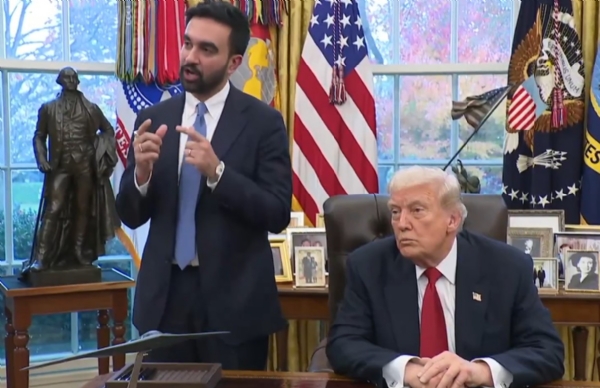 ਅਮਰੀਕੀ ਰਾਸ਼ਟਰਪਤੀ ਟਰੰਪ ਅਤੇ ਨਿਊਯਾਰਕ ਦੇ ਨਵੇਂ ਚੁਣੇ ਗਏ ਮੇਅਰ ਮਮਦਾਨੀ ਦੀ ਵ੍ਹਾਈਟ ਹਾਊਸ ਵਿਖੇ ਮੁਲਾਕਾਤ ਸਮੇਂ