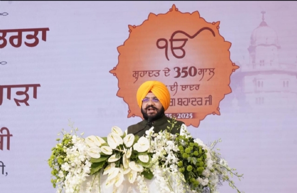 ਕੈਬਨਟ ਮੰਤਰੀ ਤਰੁਣਪ੍ਰੀਤ ਸਿੰਘ ਸੌਂਦ ਸੰਬੋਧਨ ਕਰਦੇ ਹੋਏ