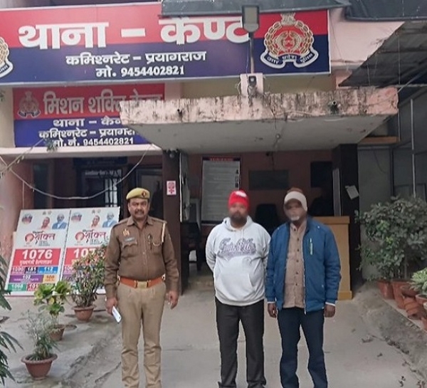 ਪ੍ਰਯਾਗਰਾਜ ਧਰਮ ਪਰਿਵਰਤਨ ਮਾਮਲੇ ਵਿੱਚ ਗ੍ਰਿਫ਼ਤਾਰ ਕੀਤੇ ਗਏ ਦੋ ਮੁਲਜ਼ਮਾਂ ਦੀ ਤਸਵੀਰ