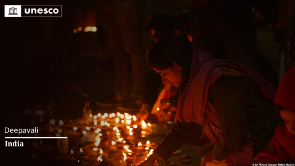 ਦੀਵਾਲੀ ਯੂਨੈਸਕੋ ਦੀ ਸੂਚੀ ਵਿੱਚ ਸ਼ਾਮਲ ਦੀਵਾਲੀ ਯੂਨੈਸਕੋ ਦੀ ਸੂਚੀ ਵਿੱਚ ਸ਼ਾਮਲ