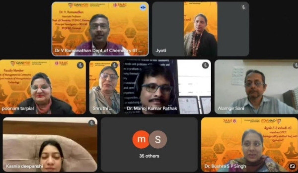 ਗਿਆਨ ਜੋਤੀ ਇੰਸਟੀਚਿਊਟ ਆਫ਼ ਮੈਨੇਜਮੈਂਟ ਅਤੇ ਟੈਕਨੌਲੋਜੀ, ਫ਼ੇਜ਼ ਦੋ ਵੱਲੋਂ ਆਯੋਜਿਤ ਪੰਜ ਦਿਨਾਂ ਆਨਲਾਈਨ ਐੱਫ਼ ਡੀ ਪੀ ਵਿਚ ਆਨਲਾਈਨ ਹਿੱਸਾ ਲੈਂਦੇ ਦੇਸ਼ ਭਰ ਦੇ ਵੀ ਦੀਆਂ ਸ਼ਾਸਤਰੀ । ਗਿਆਨ ਜੋਤੀ ਇੰਸਟੀਚਿਊਟ ਆਫ਼ ਮੈਨੇਜਮੈਂਟ ਅਤੇ ਟੈਕਨੌਲੋਜੀ, ਫ਼ੇਜ਼ ਦੋ ਵੱਲੋਂ ਆਯੋਜਿਤ ਪੰਜ ਦਿਨਾਂ ਆਨਲਾਈਨ ਐੱਫ਼ ਡੀ ਪੀ ਵਿਚ ਆਨਲਾਈਨ ਹਿੱਸਾ ਲੈਂਦੇ ਦੇਸ਼ ਭਰ ਦੇ ਵੀ ਦੀਆਂ ਸ਼ਾਸਤਰੀ ।