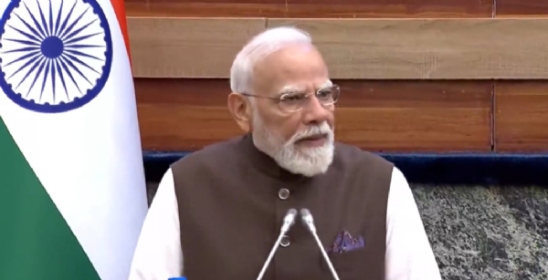 ਭਾਰਤੀ ਪ੍ਰਧਾਨ ਮੰਤਰੀ ਨਰਿੰਦਰ ਮੋਦੀ ਇਥੋਪੀਆ ਦੀ ਸੰਸਦ ਦੇ ਸਾਂਝੇ ਸੈਸ਼ਨ ਨੂੰ ਸੰਬੋਧਨ ਕਰਦੇ ਹੋਏ। ਤਸਵੀਰ ਪ੍ਰਧਾਨ ਮੰਤਰੀ ਨਰਿੰਦਰ ਮੋਦੀ ਦੇ ਐਕਸ ਹੈਂਡਲ ਤੋਂ ਸ਼ਿਸ਼ਟਾਚਾਰ।