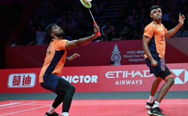 ਭਾਰਤ ਦੀ ਸਟਾਰ ਪੁਰਸ਼ ਡਬਲਜ਼ ਜੋੜੀ ਸਾਤਵਿਕਸਾਈਰਾਜ ਰੰਕੀਰੈੱਡੀ ਅਤੇ ਚਿਰਾਗ ਸ਼ੈੱਟੀ