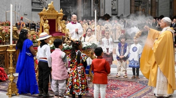 ਸੇਂਟ ਪੀਟਰਜ਼ ਬੇਸਿਲਿਕਾ ਵਿੱਚ ਪੋਪ ਲੀਓ। ਫੋਟੋ ਵੈਟੀਕਨ ਨਿਊਜ਼