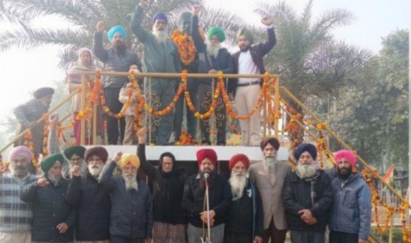 ਸੁਲਤਾਨਪੁਰ ਲੋਧੀ ’ਚ ਸ਼ਹੀਦ ਊਧਮ ਸਿੰਘ ਦਾ ਜਨਮ ਦਿਹਾੜਾ ਮਨਾਏ ਜਾਣ ਦਾ ਦ੍ਰਿਸ਼।