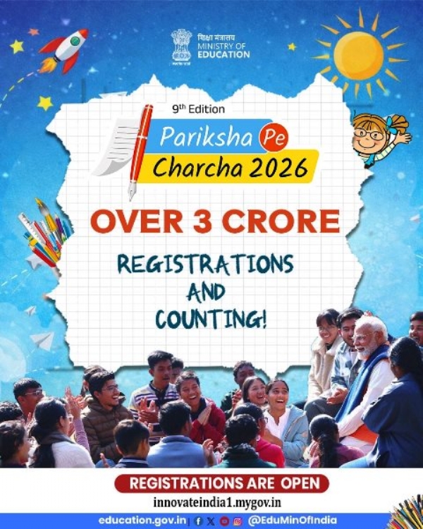 ਪੀਐਮ ਮੋਦੀ ਦੀ ਪਰੀਕਸ਼ਾ ਪੇ ਚਰਚਾ ਪੀਪੀਸੀ ਦਾ ਪੋਸਟਰ