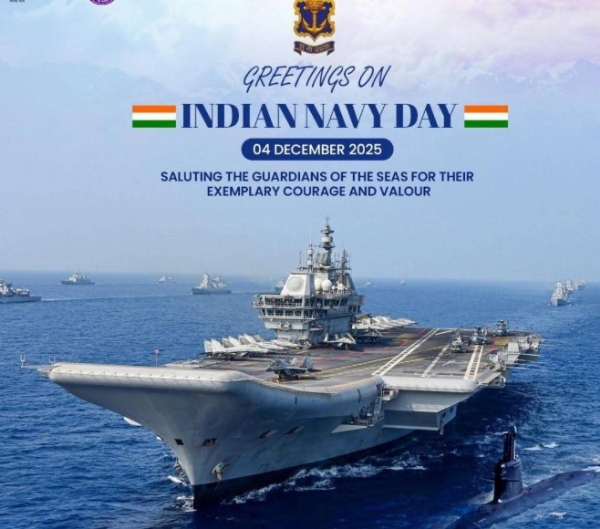 ਭਾਰਤੀ ਜਲ ਸੈਨਾ ਦਿਵਸ ਦੀ ਫਾਈਲ ਫੋਟੋ। ਭਾਰਤੀ ਜਲ ਸੈਨਾ ਦਿਵਸ ਦੀ ਫਾਈਲ ਫੋਟੋ।