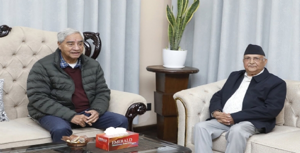 ਜੇਨ ਜੀ ਅੰਦੋਲਨ ਤੋਂ ਬਾਅਦ ਪਹਿਲੀ ਵਾਰ ਓਲੀ ਦੇਉਵਾ ਦੀ ਮੁਲਾਕਾਤ ਜੇਨ ਜੀ ਅੰਦੋਲਨ ਤੋਂ ਬਾਅਦ ਪਹਿਲੀ ਵਾਰ ਓਲੀ ਦੇਉਵਾ ਦੀ ਮੁਲਾਕਾਤ