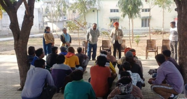 ਪ੍ਰਦੂਸ਼ਣ ਕੰਟਰੋਲ ਬੋਰਡ ਦੀ ਟੀਮ ਐਮ. ਆਰ. ਐਫ. ਸੈਂਟਰ ਬੁਢਲਾਡਾ ਦਾ ਨਿਰੀਖਣ ਕਰਦੇ ਹੋਏ।