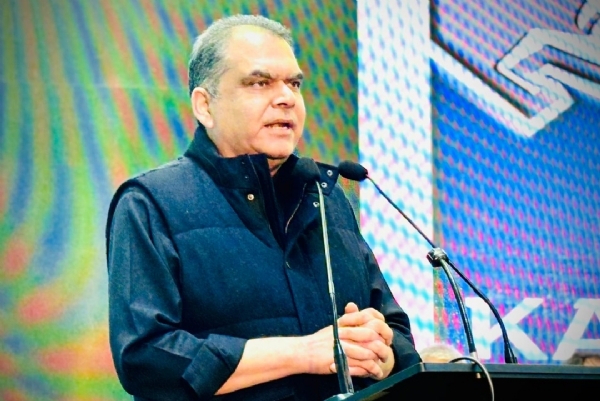 ਮੰਤਰੀ ਸੰਜੀਵ ਅਰੋੜਾ ਸੰਬੋਧਨ ਕਰਦੇ ਹੋਏ.