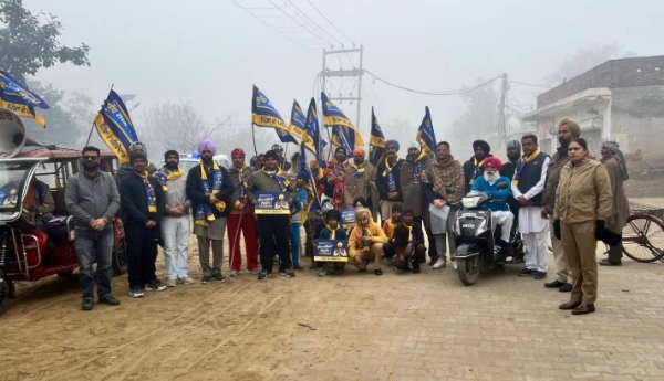 ਯੁੱਧ ਨਸ਼ਿਆਂ ਵਿਰੁੱਧ ਮੁਹਿੰਮ ਦੇ ਦੂਜੇ ਪੜਾਅ ਤਹਿਤ ਕੱਢੀ ਗਈ ਪਦ ਯਾਤਰਾ ਦਾ ਦ੍ਰਿਸ਼।