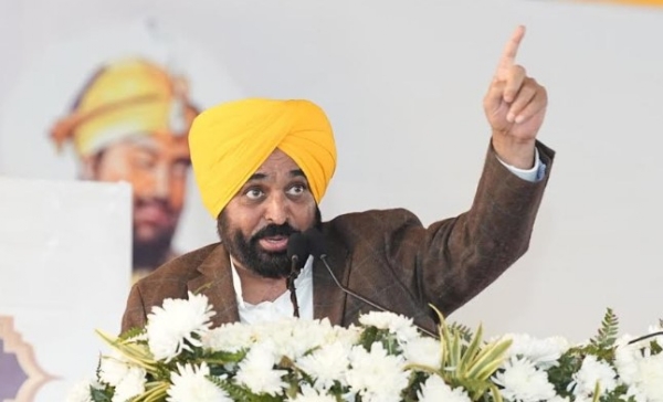 ਮੁੱਖ ਮੰਤਰੀ ਭਗਵੰਤ ਮਾਨ ਸੰਬੋਧਨ ਕਰਦੇ ਹੋਏ।