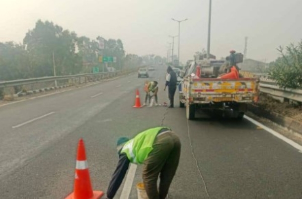 ਟ੍ਰੈਫਿਕ ਅਨੁਸ਼ਾਸਨ ਯਕੀਨੀ ਬਣਾਏ ਜਾਣ ਦਾ ਦ੍ਰਿਸ਼।