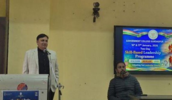 ਸਰਕਾਰੀ ਕਾਲਜ ’ਚ ਦੋ ਦਿਨਾਂ ਸਕਿੱਲ ਅਧਾਰਿਤ ਲੀਡਰਸ਼ਿਪ ਪ੍ਰੋਗਰਾਮ ਦਾ ਦ੍ਰਿਸ਼।