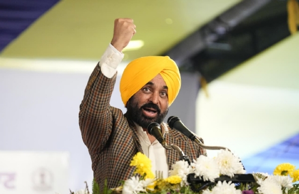 ਮੁੱਖ ਮੰਤਰੀ ਭਗਵੰਤ ਮਾਨ ਸੰਬੋਧਨ ਕਰਦੇ ਹੋਏ.