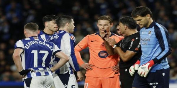 ਲਾ ਲੀਗਾ 2025-26: ਰੀਅਲ ਸੋਸੀਏਦਾਦ ਨੇ ਬਾਰਸੀਲੋਨਾ ਨੂੰ 2-1 ਨਾਲ ਹਰਾਇਆ, ਜਿੱਤ ਦਾ ਸਿਲਸਿਲਾ ਟੁੱਟਿਆ