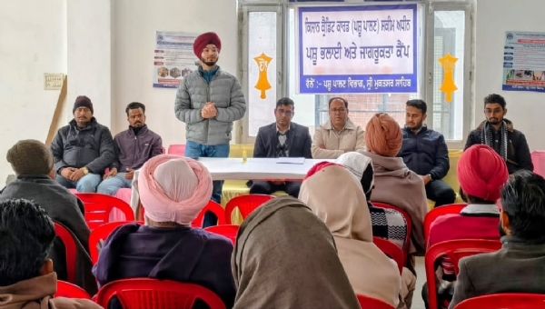 ਪਸ਼ੂ ਪਾਲਣ ਵਿਭਾਗ ਵੱਲੋਂ ਪਿੰਡ ਚੰਨੂ ਵਿਖੇ ਲਗਾਏ ਪਸ਼ੂ ਭਲਾਈ ਅਤੇ ਜਾਗਰੂਕਤਾ ਕੈਂਪ ਦਾ ਦ੍ਰਿਸ਼.