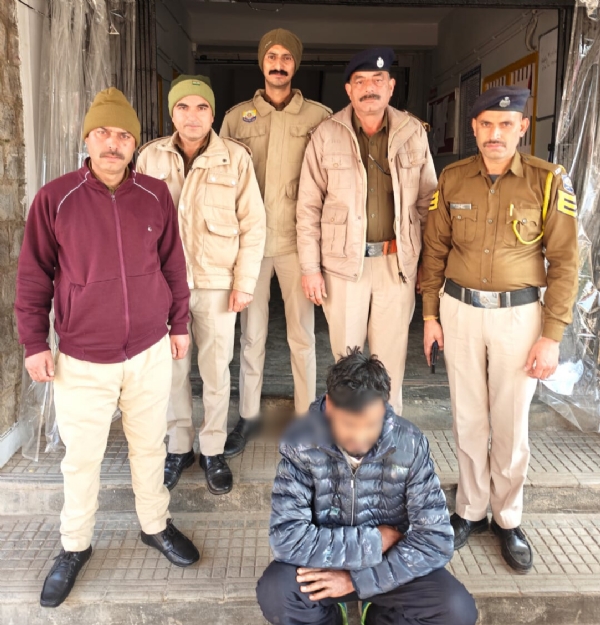 ਕਾਬੂ ਕੀਤਾ ਗਿਆ ਮੁਲਜ਼ਮ।