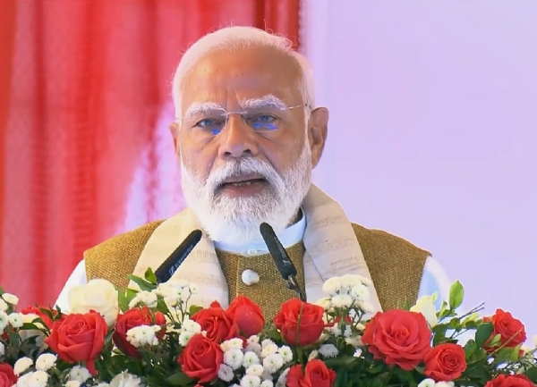 ਪ੍ਰਧਾਨ ਮੰਤਰੀ ਨਰਿੰਦਰ ਮੋਦੀ ਸ਼ੁੱਕਰਵਾਰ ਨੂੰ ਕੇਰਲ ਵਿੱਚ ਸਮਾਗਮ ਨੂੰ ਸੰਬੋਧਨ ਕਰਦੇ ਹੋਏ।