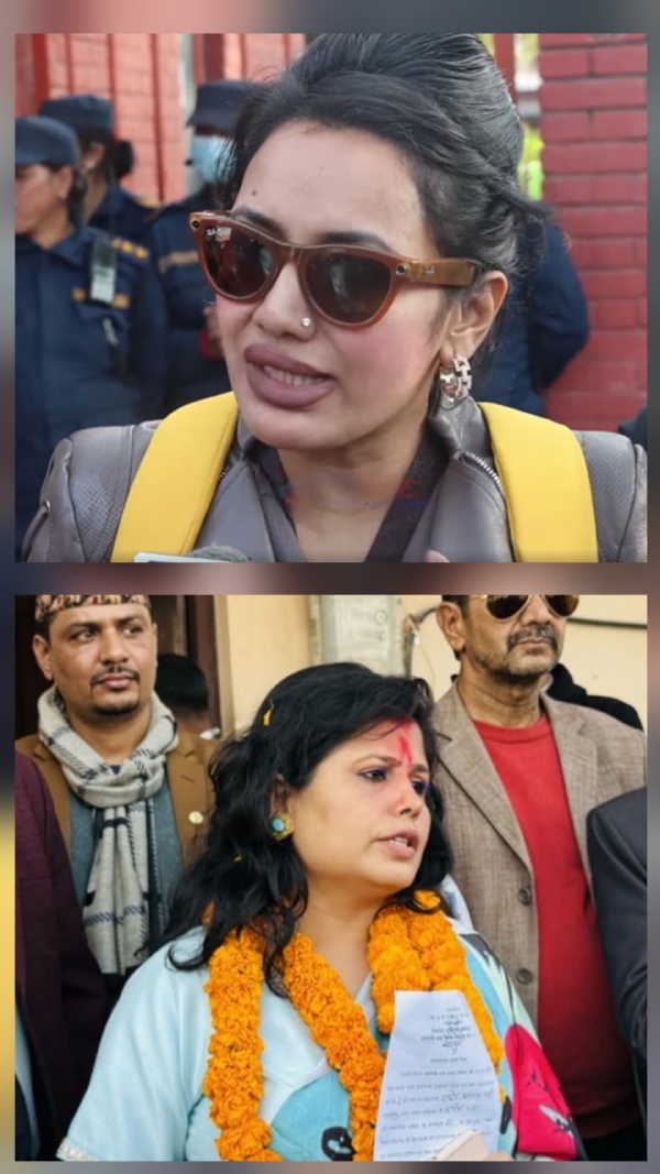 ਆਸ਼ਿਕਾ ਤਮਾਂਗ ਅਤੇ ਕਭਿਕਾ ਥਾਪਾ ਜਿਨ੍ਹਾਂ ਨੇ ਆਪਣੀ ਉਮੀਦਵਾਰੀ ਵਾਪਸ ਲਈ