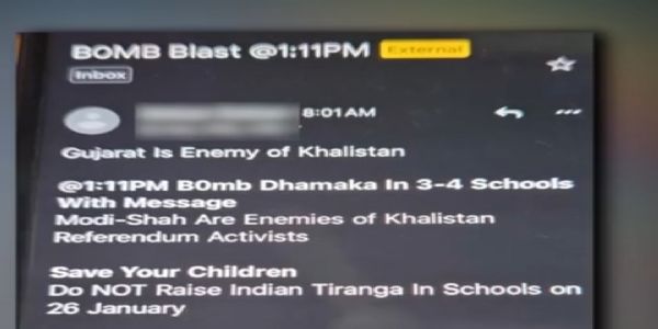 ਗੁਜਰਾਤ : ਅਹਿਮਦਾਬਾਦ ’ਚ 15 ਸਕੂਲਾਂ ਨੂੰ ਬੰਬ ਨਾਲ ਉਡਾਉਣ ਦੀ ਧਮਕੀ; ਪੁਲਿਸ ਅਤੇ ਪ੍ਰਸ਼ਾਸਨ ਅਲਰਟ 'ਤੇ