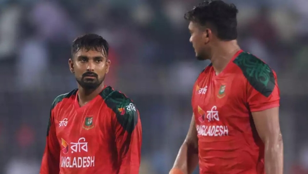 ਬੰਗਲਾਦੇਸ਼ ਦੇ ਕਪਤਾਨ ਲਿਟਨ ਦਾਸ ਅਤੇ ਤਸਕੀਨ ਅਹਿਮਦ