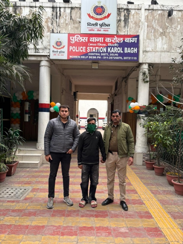 ਲੁੱਟ ਮਾਮਲੇ ਵਿੱਚ ਗ੍ਰਿਫ਼ਤਾਰ ਕੀਤੇ ਗਏ ਮੁਲਜ਼ਮ ਦੀ ਫੋਟੋ।