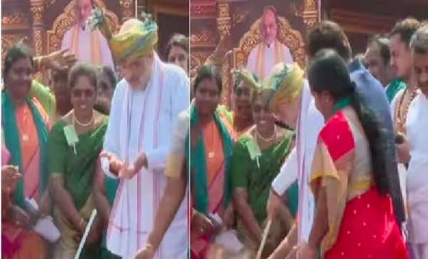 ਕੇਂਦਰੀ ਗ੍ਰਹਿ ਮੰਤਰੀ ਅਮਿਤ ਸ਼ਾਹ ਮੋਦੀ ਪੋਂਗਲ ਸਮਾਰੋਹ ਵਿੱਚ