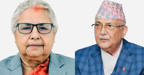 ਪ੍ਰਧਾਨ ਮੰਤਰੀ ਸੁਸ਼ੀਲਾ ਕਾਰਕੀ ਅਤੇ ਕੇ.ਪੀ. ਸ਼ਰਮਾ ਓਲੀ। ਫੋਟੋ ਕੋਲਾਜ ਫਾਈਲ