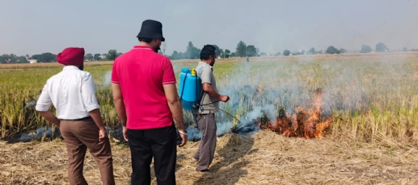 ਖੇਤਾਂ ’ਚ ਲੱਗੀ ਅੱਗ ਬੁਝਵਾਉਂਦੇ ਹੋਏ ਐੱਸਡੀਐੱਮ ਬਟਾਲਾ ਸਾਰੰਗਪ੍ਰੀਤ ਸਿੰਘ ਔਜਲਾ ਖੇਤਾਂ ’ਚ ਲੱਗੀ ਅੱਗ ਬੁਝਵਾਉਂਦੇ ਹੋਏ ਐੱਸਡੀਐੱਮ ਬਟਾਲਾ ਸਾਰੰਗਪ੍ਰੀਤ ਸਿੰਘ ਔਜਲਾ