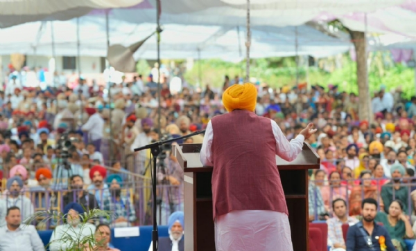 ਵਿਦਿਆਰਥੀਆਂ ਨੂੰ ਸੰਬੋਧਨ ਕਰਦੇ ਹੋਏ ਮੁੱਖ ਮੰਤਰੀ ਭਗਵੰਤ ਸਿੰਘ ਮਾਨ।
