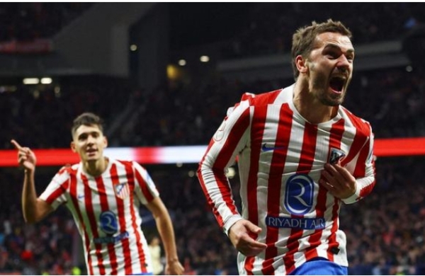 ਐਟਲੇਟਿਕੋ ਮੈਡ੍ਰਿਡ ਅਤੇ ਬਾਰਸੀਲੋਨਾ ਵਿਚਕਾਰ ਮੈਚ ਦਾ ਦ੍ਰਿਸ਼।