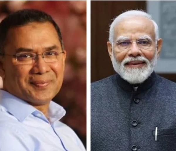 ਬੀਐਨਪੀ ਨੇਤਾ ਤਾਰਿਕ ਰਹਿਮਾਨ ਅਤੇ ਪ੍ਰਧਾਨ ਮੰਤਰੀ ਨਰਿੰਦਰ ਮੋਦੀ।