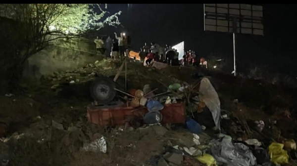 ਹਾਦਸੇ ਦਾ ਸ਼ਿਕਾਰ ਟਰਾਲੀ