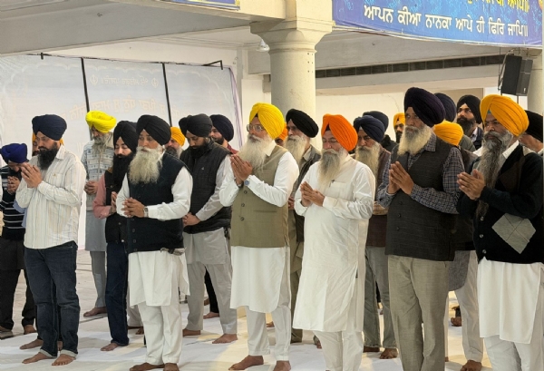 ਗੁਰਦੁਆਰਾ ਸ੍ਰੀ ਮੰਜੀ ਸਾਹਿਬ ਦੀਵਾਨ ਹਾਲ ਵਿਖੇ ਆਯੋਜਿਤ ਗੁਰਮਤਿ ਸਮਾਗਮ ’ਚ ਹਾਜ਼ਰ ਪਤਵੰਤੇ।