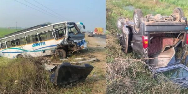 ਮੱਧ ਪ੍ਰਦੇਸ਼ : ਭਿੰਡ ਵਿੱਚ ਬੱਸ-ਵੈਨ ਦੀ ਟੱਕਰ ’ਚ ਪੰਜ ਲੋਕਾਂ ਦੀ ਮੌਤ, ਛੇ ਗੰਭੀਰ ਜ਼ਖਮੀ