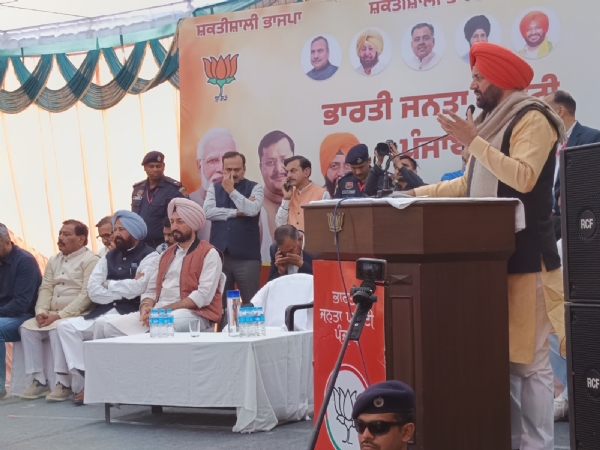 ਸੰਬੋਧਨ ਕਰਦੇ ਹੋਏ ਮੁੱਖ ਮੰਤਰੀ ਨਾਇਬ ਸਿੰਘ ਸੈਣੀ।