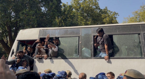 ਪ੍ਰਦਰਸ਼ਨ ਕਰਦੇ ਕਾਂਗਰਸੀ ਆਗੂ ਅਤੇ ਵਰਕਰ