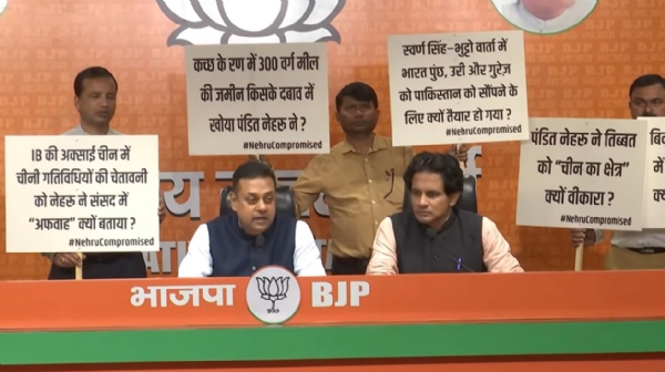 ਭਾਜਪਾ ਦੇ ਰਾਸ਼ਟਰੀ ਬੁਲਾਰੇ ਸੰਬਿਤ ਪਾਤਰਾ ਵੀਰਵਾਰ ਨੂੰ ਪਾਰਟੀ ਹੈੱਡਕੁਆਰਟਰ ਵਿਖੇ ਆਯੋਜਿਤ ਪ੍ਰੈਸ ਕਾਨਫਰੰਸ ਵਿੱਚ